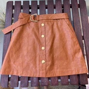 ‼️ BLACK FRIDAY 30% OFF Zara Faux Leather skort